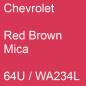 Preview: Chevrolet, Red Brown Mica, 64U / WA234L.